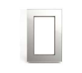 Горизонтальная 2-местная рамка STEKKER без перемычки, серия Катрин, GFR00-7012-03, серебро 39568 