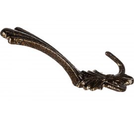 3-рожковый крючок Левша КБ-3 елочка, зол. антик У8-6539.З 