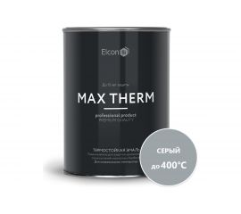 Краска для радиаторов Elcon Max Therm серая, 400 градусов, 0,8 кг 00-00002889 