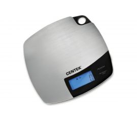 Кухонные весы Centek сталь, сенсор, LCD- 59х27 с подсветкой, t в комнате, max 5кг, шаг 1г CT-2463 