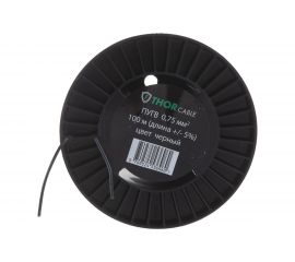 Провод ПУГВ Торкабель 0,75 черный 100м на катушке 0749524536960 