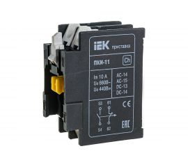 Приставка IEK ПКИ-11 дополнительные контакты 1з+1р KPK10-11 