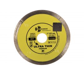 Диск алмазный отрезной Сплошной Ультратонкий Ultra Thin hot press (125х22.23 мм) TRIO-DIAMOND UTW502 