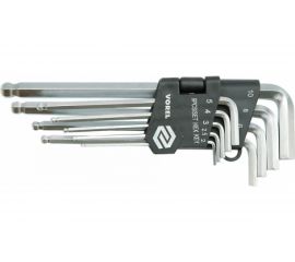 Набор шестигранников с шаром VOREL 9 шт CrV 2-10мм 56477 