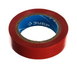 Изолента Зубр ЭЛЕК-10 ПВХ не поддерживает горение 10м /0 13х15мм/ красная 1233-3_z02 