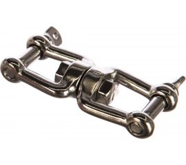 Вертлюг, "скоба-скоба" ЕВРОПАРТНЕР D8 мм, нержав. сталь, 1 шт G1 6408 