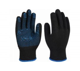 Перчатки СПЕЦ-SB RO х/б с ПВХ, черные 3.1211.011/8 