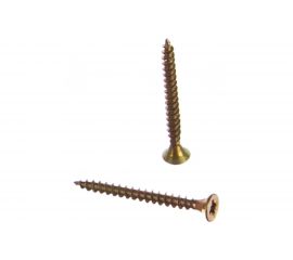 Универсальный саморез по дереву КрепСтройГрупп 3х30 желтый цинк, 500 шт. 145416 