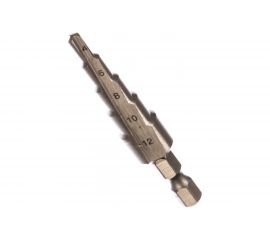 Сверло ступенчатое по металлу (4-12 мм; 5 ступеней; 65 мм) STAYER 29660-4-12-5 