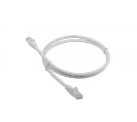 Патч-корд LANMASTER RJ45-RJ45, 4 пары, UTP, категория 6, 0.5 м, белый, LSZH, LAN-PC45/U6-0.5-WH 