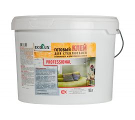Готовый клей для стеклообоев и стеклохолста ECOLUX 10 кг 4607133683504 