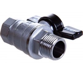 Кран шаровой полнопроходной (1/2"; мама-папа) для трубопровода Зубр 4-51324-C-1/2 