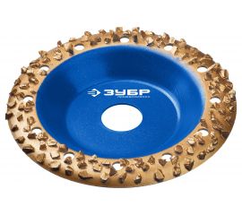 Наклонная обдирочно-шлифовальная чашка №3 ЗУБР 125 мм, крупное зерно ВК8 33435-3 