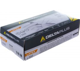 Латексные перчатки Delta Plus V1340, без напыления, р. 8, 100 перчаток V1340**08 