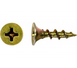 Саморез КРЕП-КОМП желтый цинк PH-2, по дереву 3,5х19 1500шт ждп1935ф 