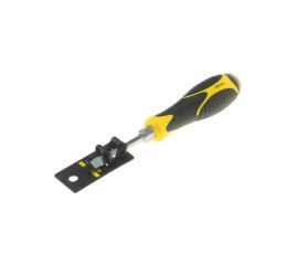 Шлицевая отвертка SL6.5х 75мм H6мм магнитная ударная силовая с держателем ЭВРИКА ER-4SA-04H 