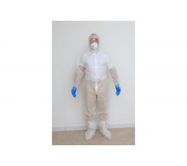 Защитный одноразовый нестерильный комбинезон РЕАЛ, плотность 40-42 г/кв.м, размер XXL, 1603003000276 