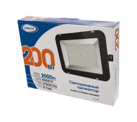 Светодиодный прожектор IONICH IFLSLED-DOB-200-865-BL-IP65 1481 