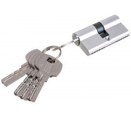 Цилиндровый механизм AJAX AX200/60 mm 25+10+25 CP хром 5 кл. 39853 