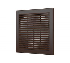 Решетка с рамкой (208х208 мм, коричневая) ERA 2121Р 86-665 