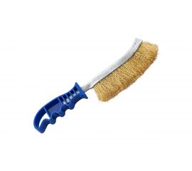 Металлическая щетка DolleX с пластмассовой ручкой, в блистере BRM-240 