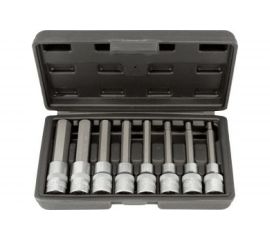 Набор головок-бит DR1/2, HEX 8 шт, в кейсе 5-17 мм, L=100 мм АвтоDело 39400 14988 