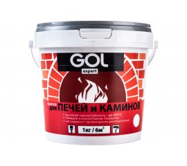 Краска для печей и каминов PALIZH GOLexpert 140 белая, 1 кг 11595132 