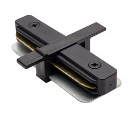 Прямой коннектор для встраиваемого шинопровода FERON черный, LD1004 10358 