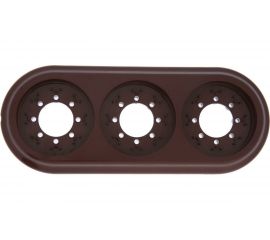 Рамка 3-местная Bylectrica, серия РЕТРО ЮЛИГ.735212.472, шоколад 
