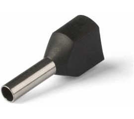 Штыревой наконечник REXANT, втулочный, изолированный, F-8мм 2х1.5кв.мм, 1.5-8/НГи2 1,5-8, черный 08-2806 