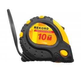 Рулетка Профессионал Стандарт 10м прорезиненная, с магнитом 25мм 46590 