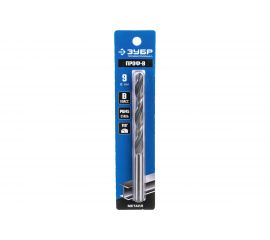 Сверло по металлу ЗУБР Проф-В, класс В, Р6М5, Профессионал, 9 мм 29621-9 