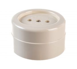 Розетка круглая накладная без заземления Makel 16012 