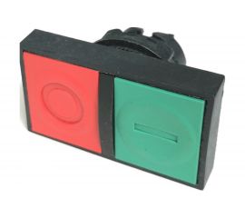 Головка двойной кнопки Briswik 22мм КМЕ 81 IP40 LAY4-EL83.BR 