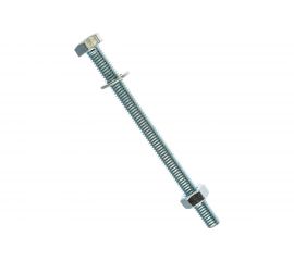 Болт Tech-Krep DIN933 с шестигранной головкой, оцинкованный М6х80 + гайка + шайба 4 шт - пакет 112721 