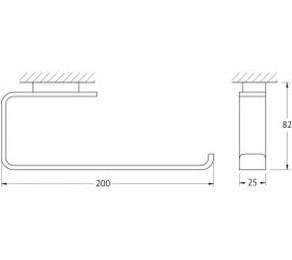 Держатель полотенца Artwelle Regen хром 8313 