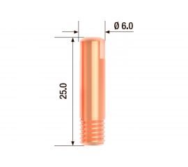 Наконечник контактный ECU (25 шт; 0.9 мм; M6; 25 мм) FUBAG FB.CTM6.25-09 