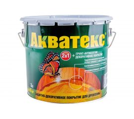 Защитно-декоративное покрытие для древесины Акватекс Венге 3 л 4 135086 