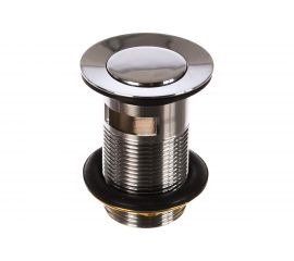 Выпуск для раковины ORE W114T с переливом, 11/4, вращающ.пробка, металл 7079988607337 