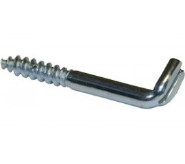 Крюк-шуруп ЕВРОПАРТНЕР L-обр. Zn d4,5хL40 мм, прямой шлиц, 2 шт. 13 3000 1 