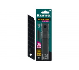Сегментированные лезвия KRAFTOOL Black max 10 шт, 18 мм, 8 сегментов 09602-18-S10 