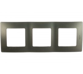 Рамка Legrand 3-м Etika антрацит Leg 672583 1066969 