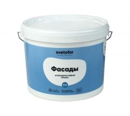 Краска Светофор F25 фасадная Супербелая 3 кг ЗОР00007307 
