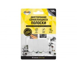 Двусторонние самоклеящиеся полоски с системой бесследного удаления AVIORA 12 шт. 302-195 