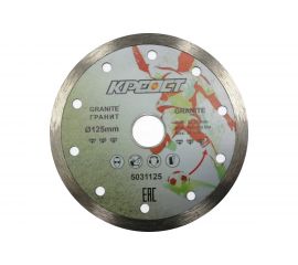 Диск отрезной алмазный сплошной (125х22 мм) Креост 5031125 