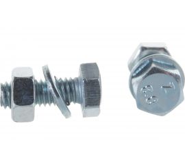 Пакет болт с гайкой и шайбой Ме��изный двор цинк м6х16мм 15 шт. 4607173901699 