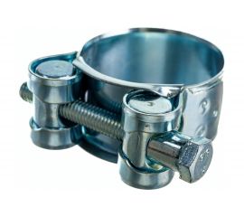 Силовой хомут Nord-Yada Д: 32-35 мм, Ш: 20 мм, Т: 0,8 мм, болт: М6х50, оцинкованная сталь 905988 