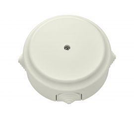 Монтажная коробка Bylectrica КМ-447 открытой установки, с сальниками, диаметр 124 мм, серия РЕТРО, бежевый, КМ-447 