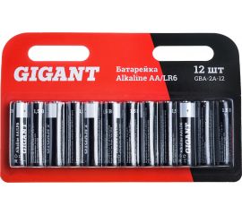Батарейка Gigant Alkaline АА/LR6 блистер 12 шт. GBA-2A-12 
