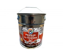 Грунт-эмаль Profilux по ржавчине 3в1 белая 5 кг Н0000004991 